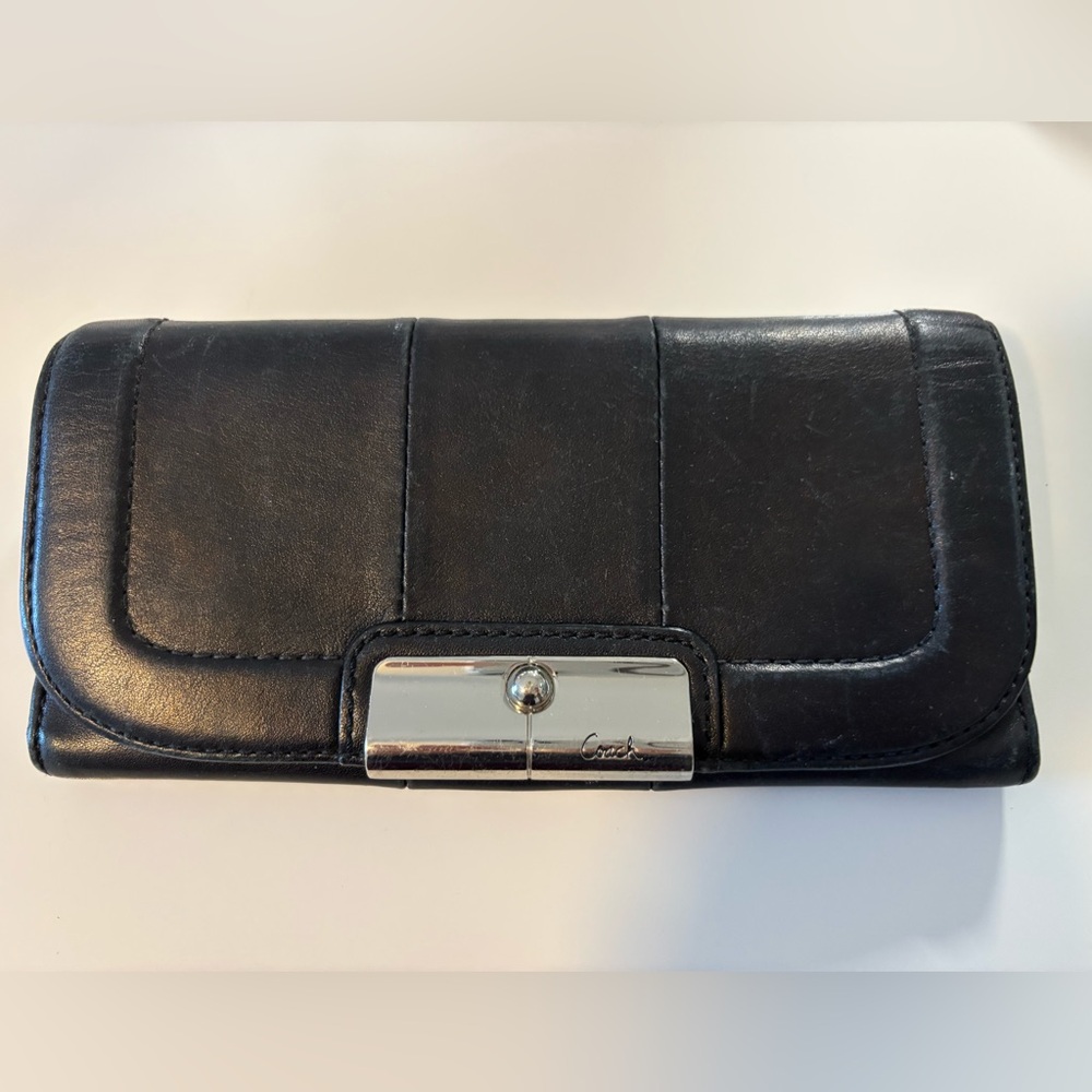 Coach Vintage Kristin Black Envelope Wallet
